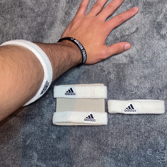 Adidas Arm/Leg Bands 4x (White) - Picture 3 of 3